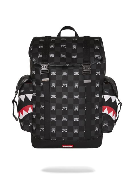 Zaino con Shark Mouth SPRAYGROUND | 910B8909NSZGRAY PEEKING CHARACTER CHECK M